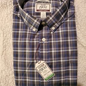 Jos Bank Men's plaid shirt  size L NWT